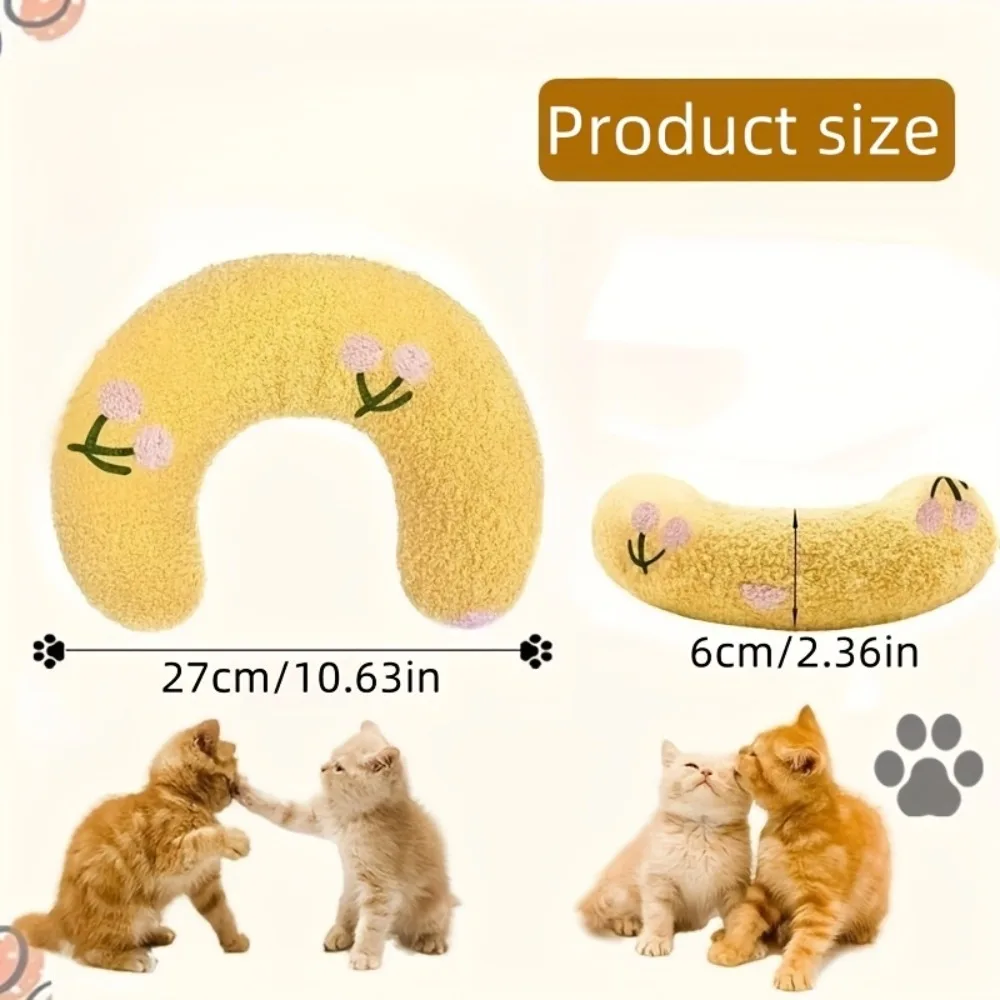 Soft Pet Pillow Cushion for Cats Dogs Thick Cotton Sleeping Headrest Comfortable Bite Resistant Pet Bed Accessory view 2