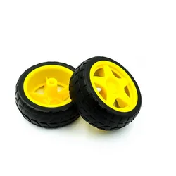 rubber wheel/robot/tracking and patrolling trolley accessories intelligent trolley tire chassis wheel 40g