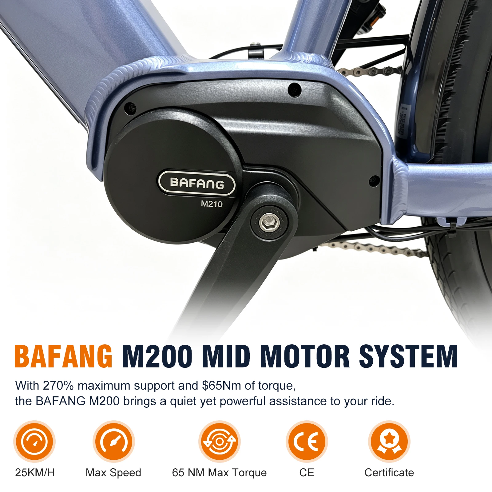 [ Zollfrei ] Varstrom 28" 700C E-Bike für Pendler, 120 km Reichweite, BAFANG M200 250W, 36V 13Ah 468Wh Akku, Geschwindigkeit 25 km/h, 8 Gänge, Scheibenbremsen E-Bike, Versand aus Polen – Detail 4