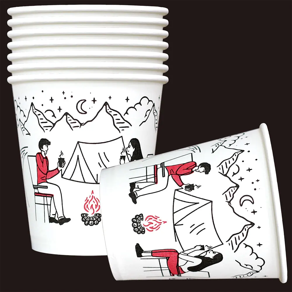 Paper Max 2000 disposable camping paper cups