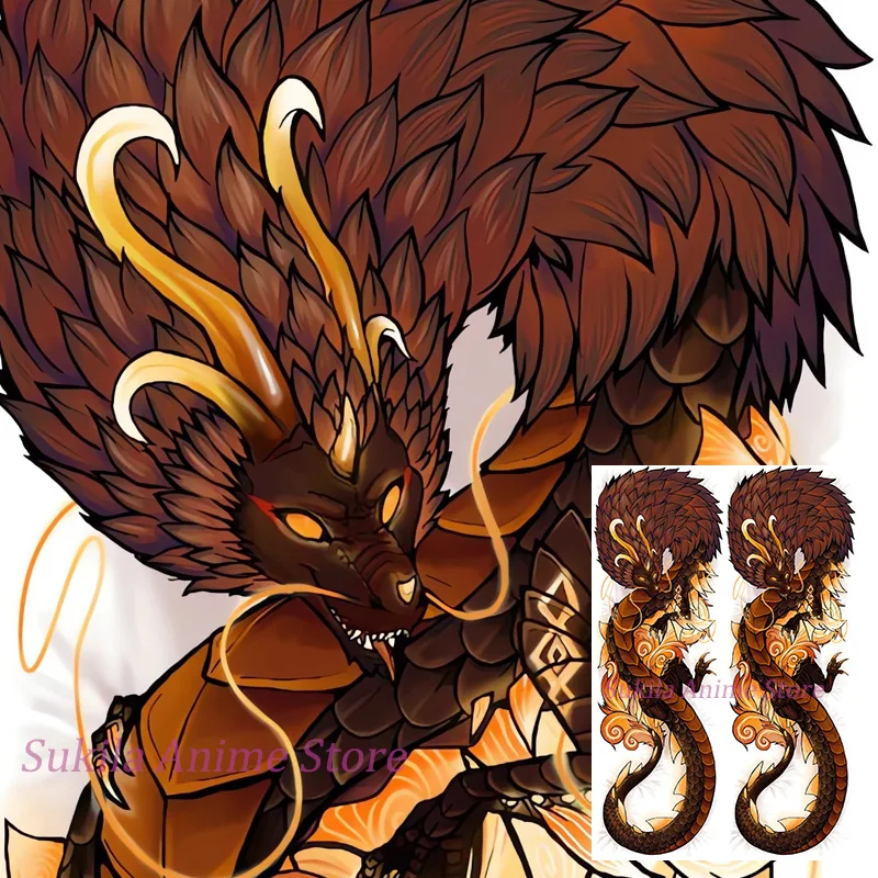 

Чехол для подушки-дакимакуры с аниме-драконом, двусторонний принт, размер как у настоящего человека