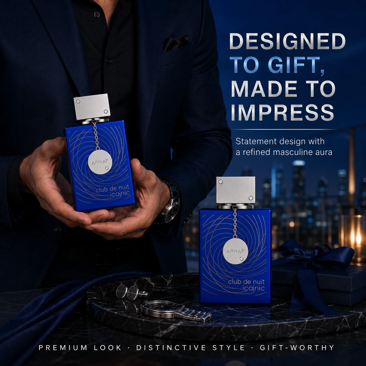 ARMAF Club de Nuit Iconic Eau de Parfum for Men, Fresh Citrus Mint Spicy Amber Woody Fragrance with Incense, Cedar and Sandalwood, Single Bottle view 7