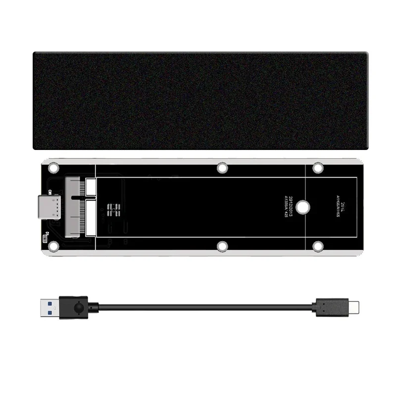 Dla Macbook 2012 Air A1425 A1398 A1465 A1466 SSD obudowa Ultra-cienki stop aluminium USB3.2 GEN2 6Gbps M.2 SATA SSD Box obudowa SSD — zdjęcie 2