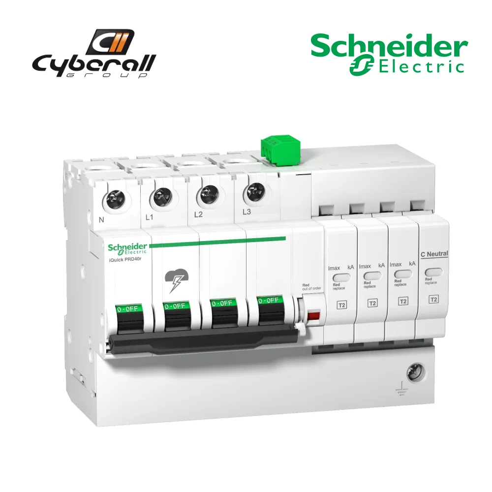 Schneider Electric-Cyberall-surge limiter iQuick PRD40r with plug-in cartridge with remote transfer