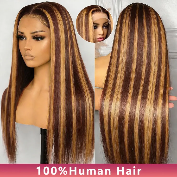 

36 40 Inch Straight Wigs Human Hair 13x6 Lace Frontal Wig Human Hair Transparent Lace Frontal Wig 200 Density Highlight Wig Huma