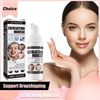 Exfoliating Mousse Face Scrub Shrinking Pores Anti Acne Blackhead Remove Oil Control Smooth Moisturizing Facial Foaming Cleanser