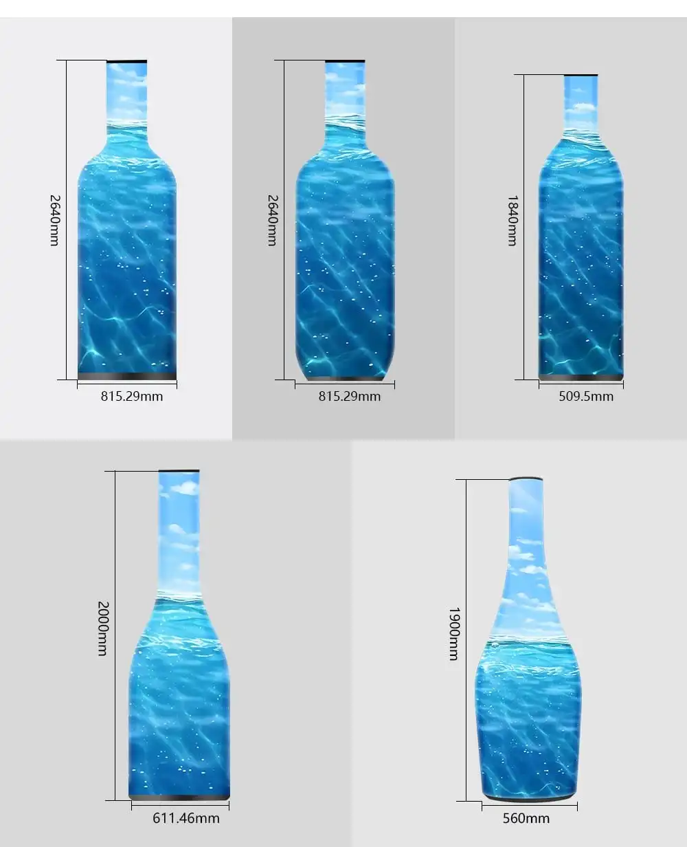 Round Can Shape LED Screen P1.8 Pop Cans LED Display Custom Creative Ring-pull Can LED Screen HD P2 LED Beer Bottle Display