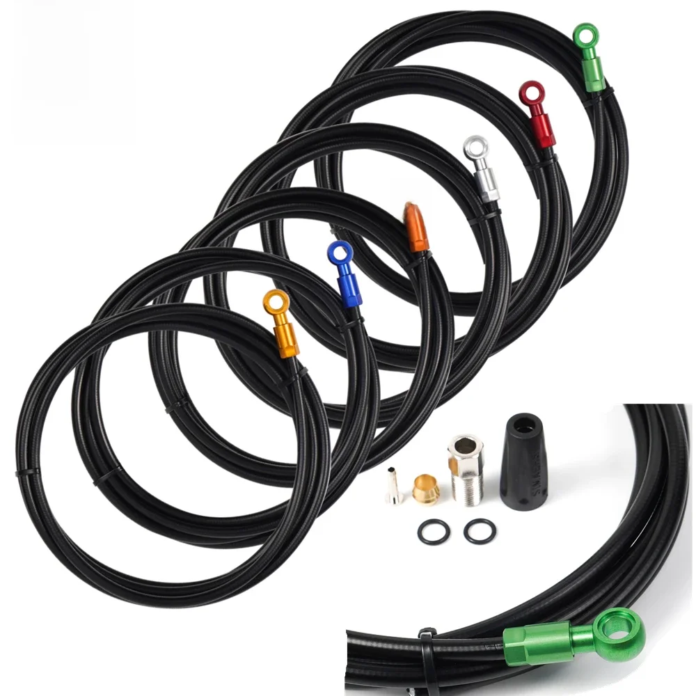 AliExpress chooee CNC Bike Hydraulic Brake Cable Kit 5mm*2M Bicycle Oil Brakes Tube For SHIMANO SLX XT XTR DEPRE BH90