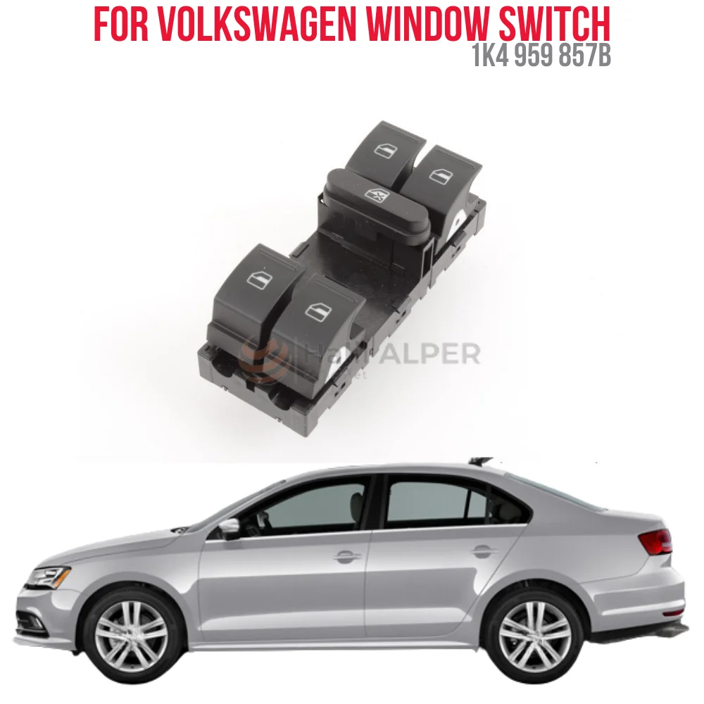 

FOR WINDOW SWITCH LEFT SIDE VW GOLF 5 / PASSAT B6/JETTA OEM 1 K4 959 857B SUPER QUALITY HIGH SATISFACTION AFFORDABLE PRICE FAST D