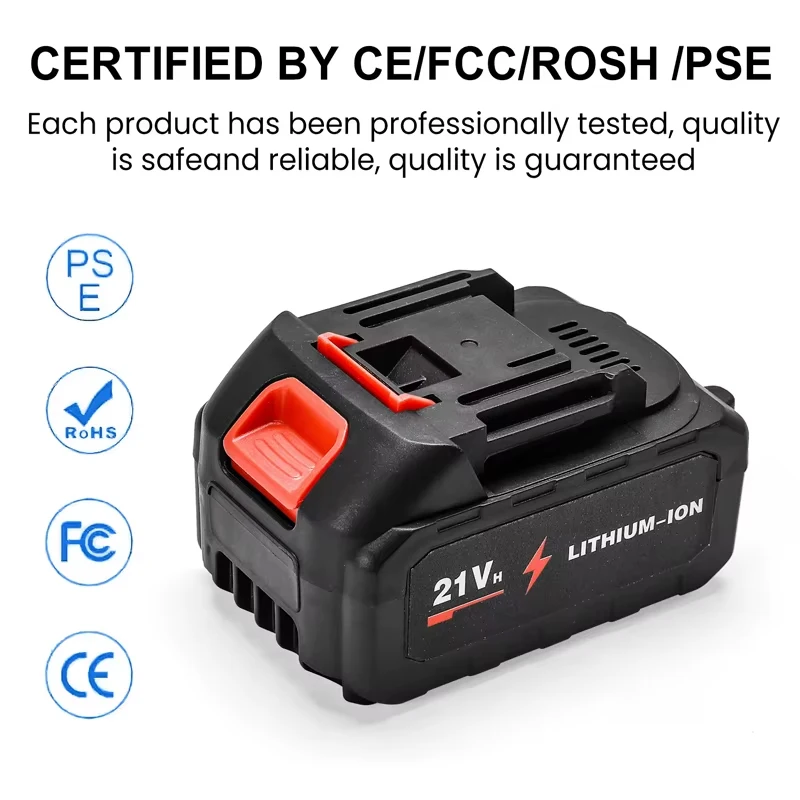 13000mAh für Makita Lithium-Ionen Ersatzakku Kompatibel mit Makita BL1860B BL1860 BL1850 Wiederaufladbarer Elektrowerkzeug-Akku – Detail 3