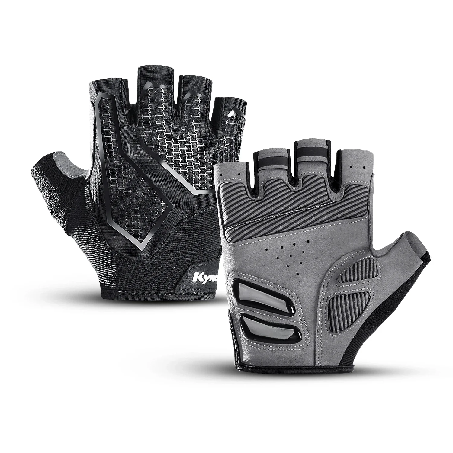 AliExpress NONE Mountain bike half finger riding gloves, fishing and fitness gloves, black shock resistant, wear-resistant, breathable motorcycl