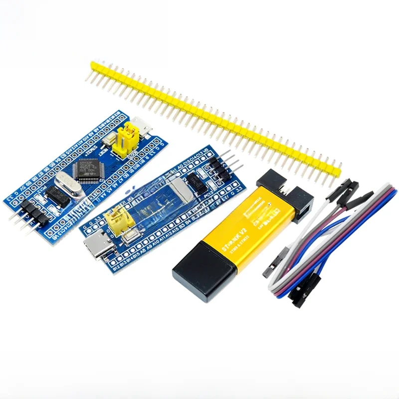 ST-LINK V2 Simulator Download Programmer STM32F103C8T6 STM32F103C6T6 ARM STM32 Minimum System Development Board Micro/Type-C USB — zdjęcie 2