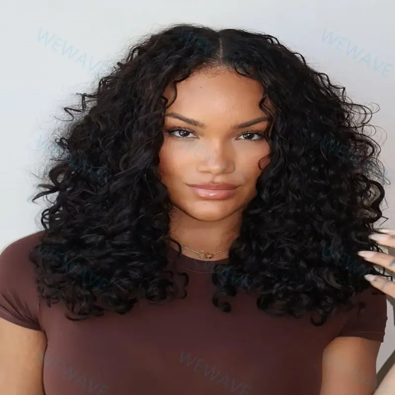 

8-16 inch Short Bob Wigs 13x4 Deep Wave Lace Front Wig Brazilian Human Hair Wig 13x6 Lace Frontal Wig Wet and Wavy Curly Wigs