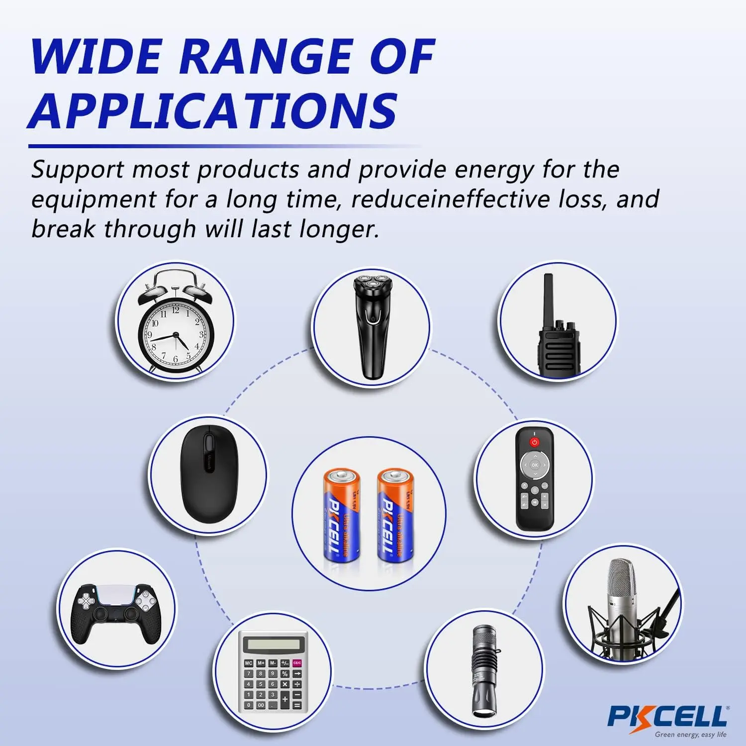 PKCELL 30-Counts E90 Alkaline Batteries MN9100/LR1 Medical Battery N 1.5 Volt Alkaline Battery for Medical Devices, Key Fobs