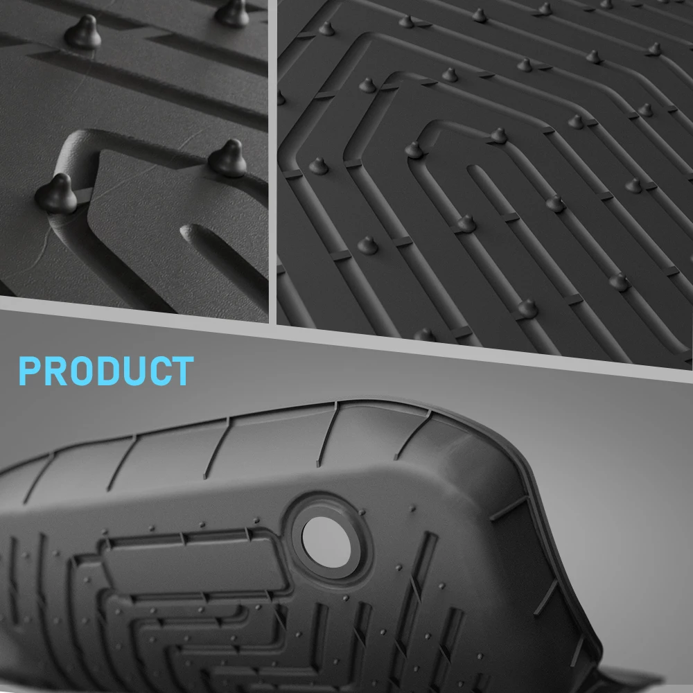 3X الحصير يصلح ل 2023-2024 هوندا Cr-V Crv Tpe جميع الأحوال الجوية المضادة للانزلاق بطانات السيارات السوداء المقاومة للمواد الكيميائية سهلة التنظيف دائم