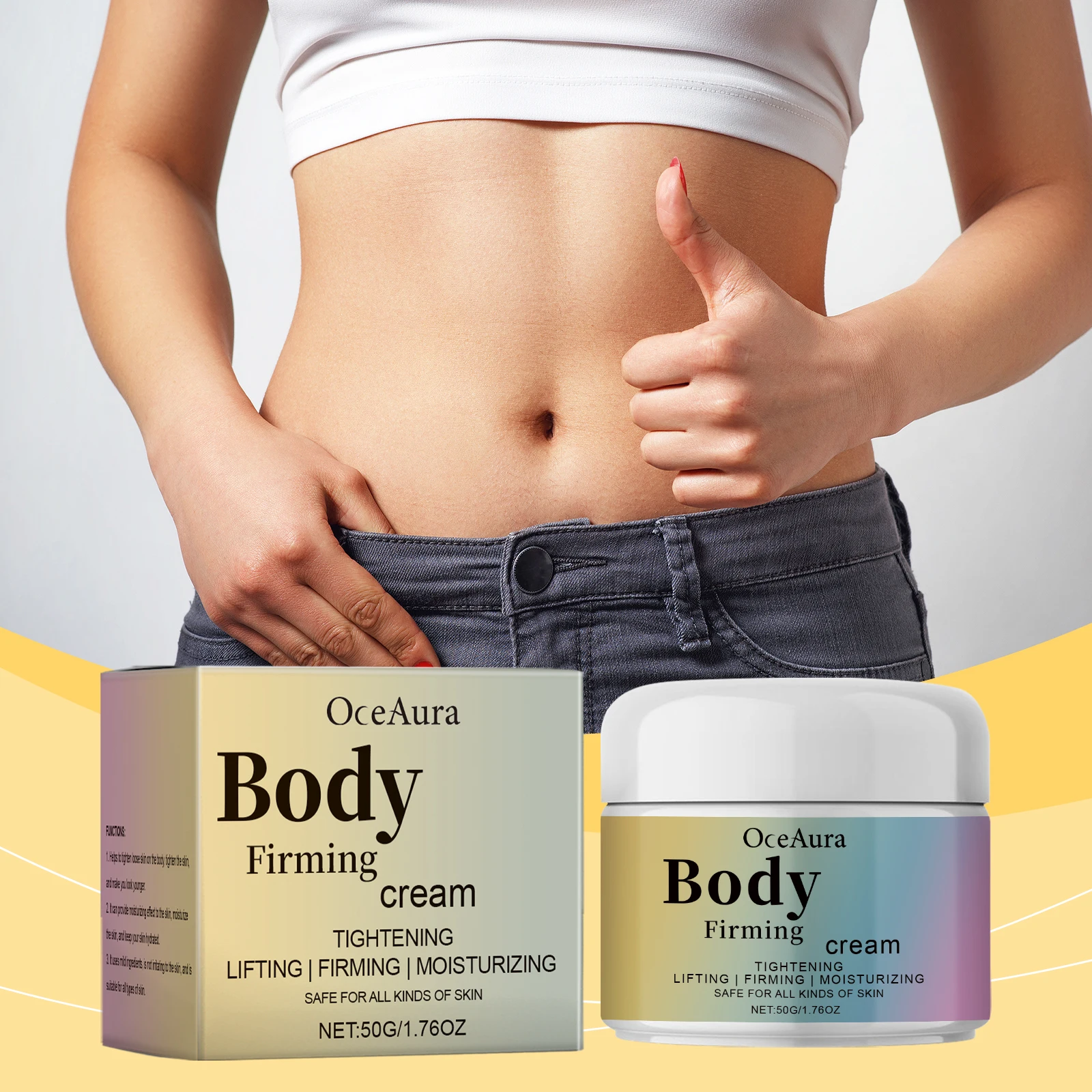 

Oceaura Nourishing Firming Moisturizing Cream Boost Skin Elasticity Daily Skin Care Dryness Relief Intensive Body Treatment 50g