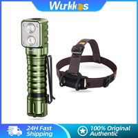 Wurkkos HD15 2000LM Headlamp 18650 Rechargeable LED Lamp IP68 Powerful Fishing Hiking Running Light Power Bank Magnetic Tail Cap