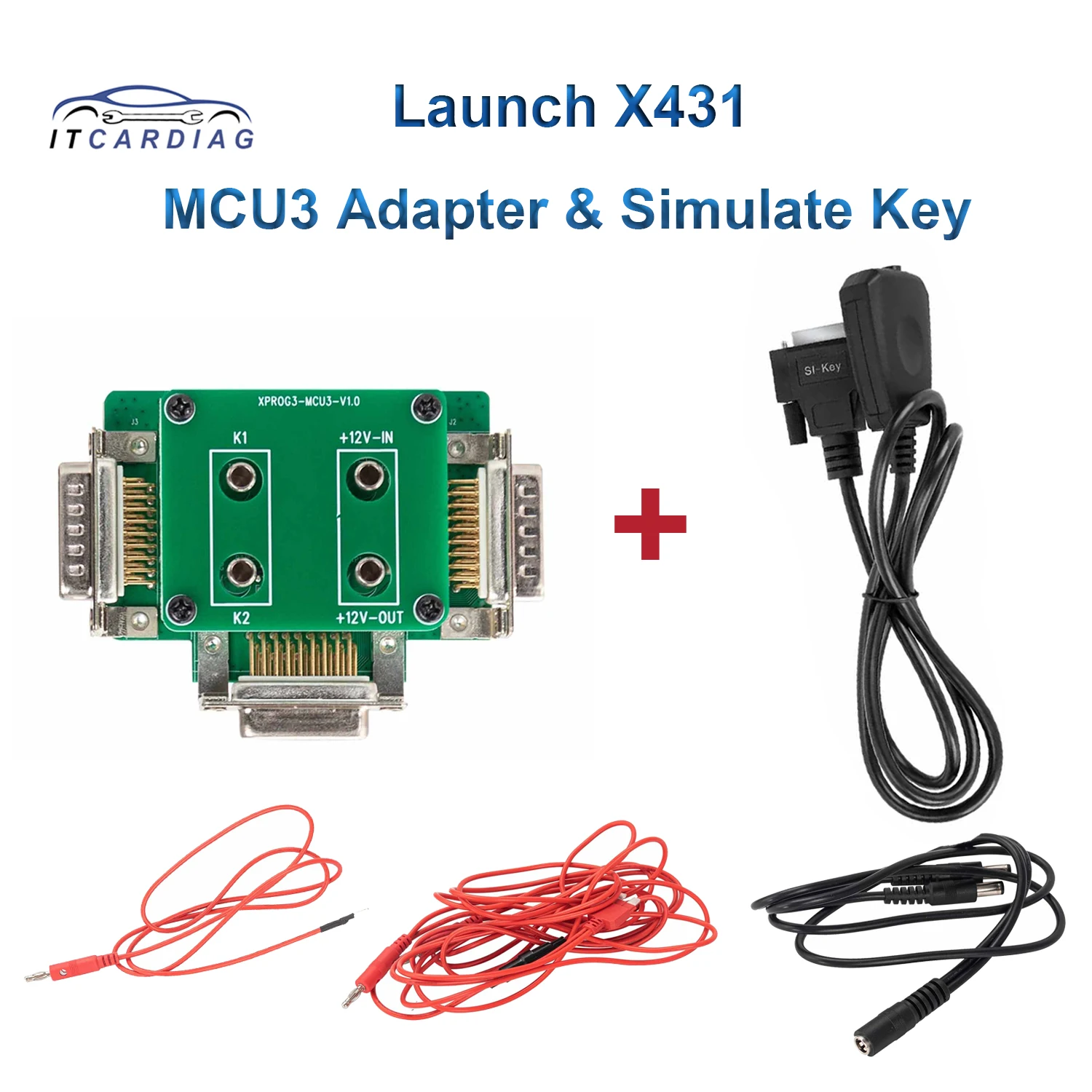 

LAUNCH X431 MCU3 Adapter and SI KEY Smart Key Emulator Immobillzer Programmer for Benz All Key Lost IMMO Elite Anti-theft Adapte