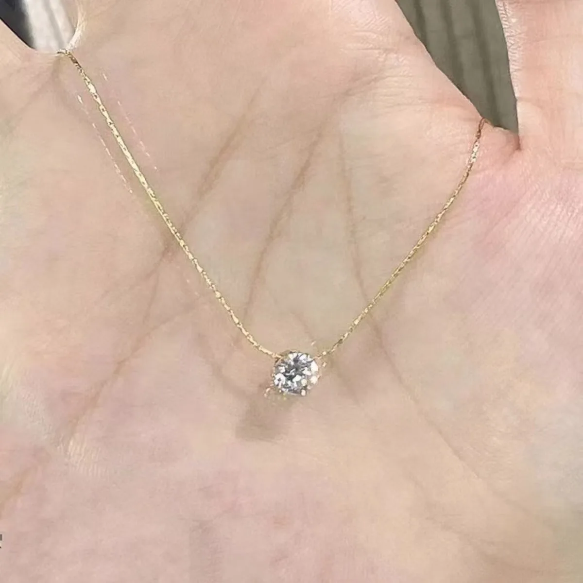 Hot Sale Stainless Steel Zircon Thin Clavicle Chain Necklace for Women Festive Party Jewelry Wholesale image 3