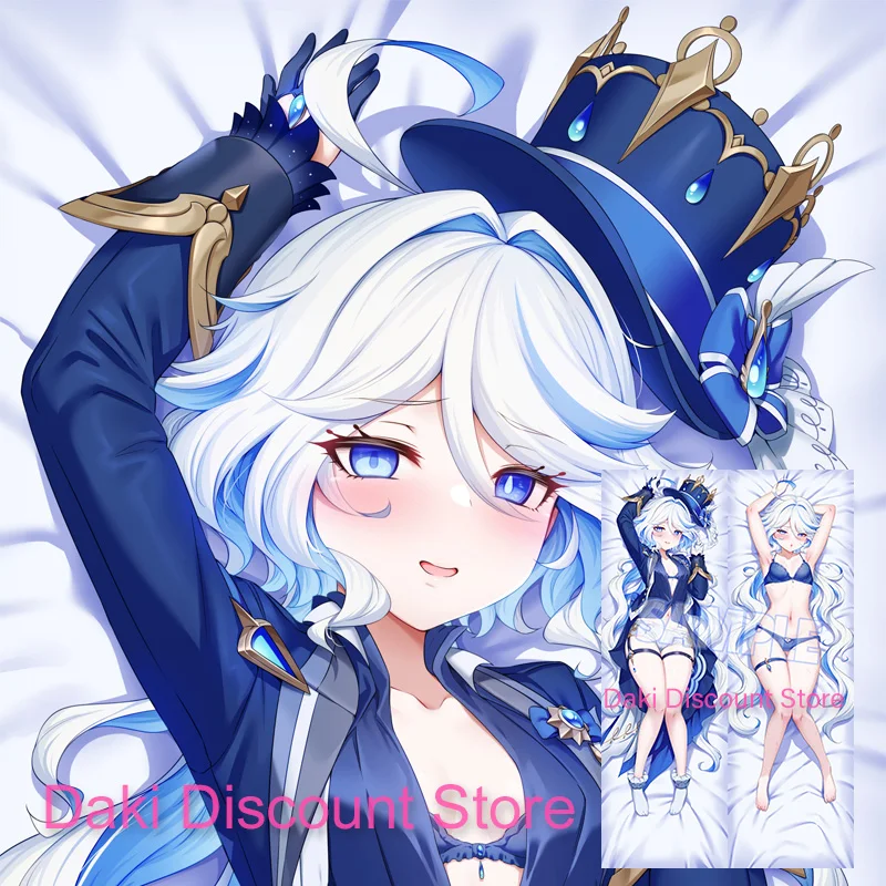 

Dakimakura Genshin Impact Furina Anime Double Sided Print Life Size Body Pillow Cover Pillowcase