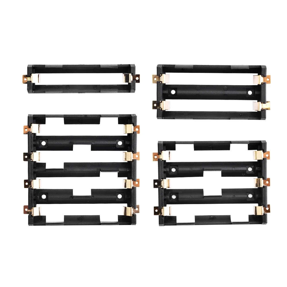 1x2x3x4x18650 S￩rie Piles Support Bo￮te de Stockage Conteneur Banque d'alimentation avec Goupilles Bronze SMD SMT Batterie Shell Drop Ship
