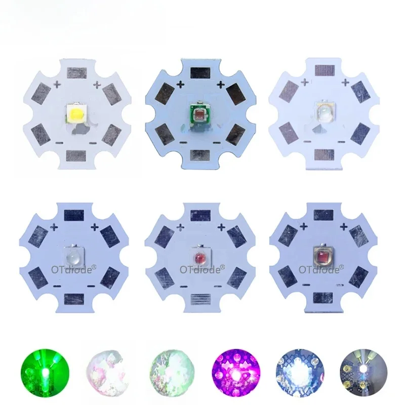 20 SZTUK 3W 3535 SMD Dioda LED dużej mocy Chip emiter światła Chłodny biały Ciepły biały Czerwony Zielony Niebieski zamiast diody LED XPPE — zdjęcie 2