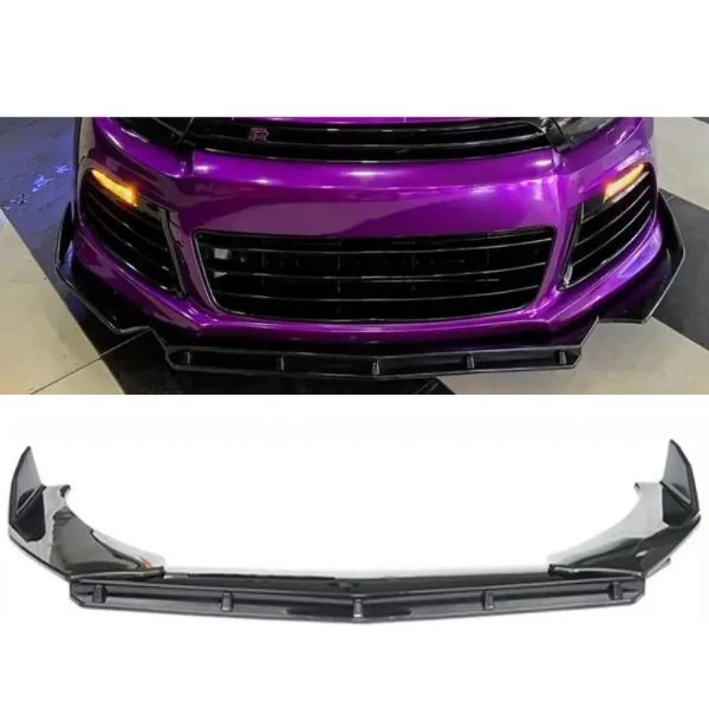 Brbs 3 Pcs Front Bumper Lip For Vw Scirocco 2008-2017 Body Kit Car Accessories Spoiler Diffuser Flap Sport Bumper Exterior Parts