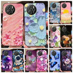 For Blackview Shark 8 4G Case Flower Painted Soft Silicone Phone Case For Blackview Shark8 Protect Shockproof Cartoon Cover