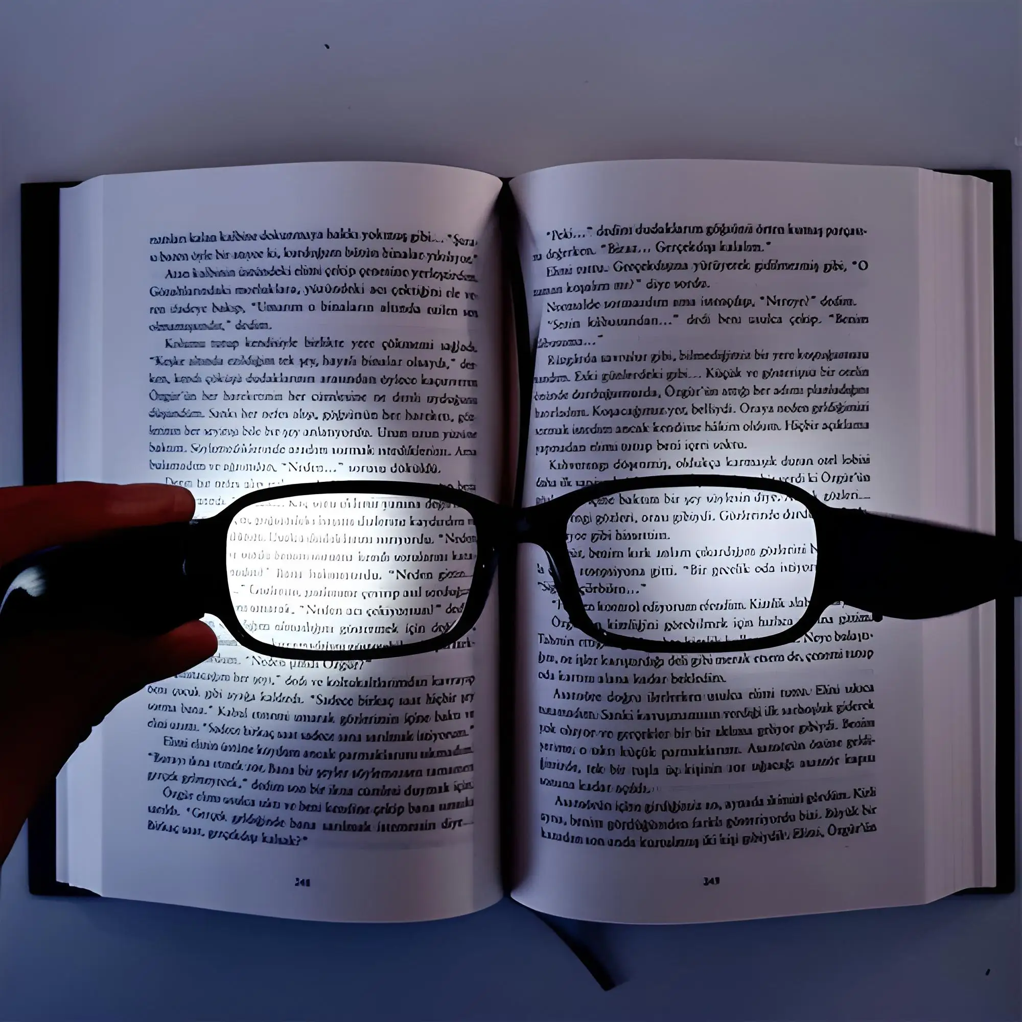 LED Illuminated Book Glasses Reading Lamp Led Glasses Without Glass, Light Distribution Equally to the Area Looked