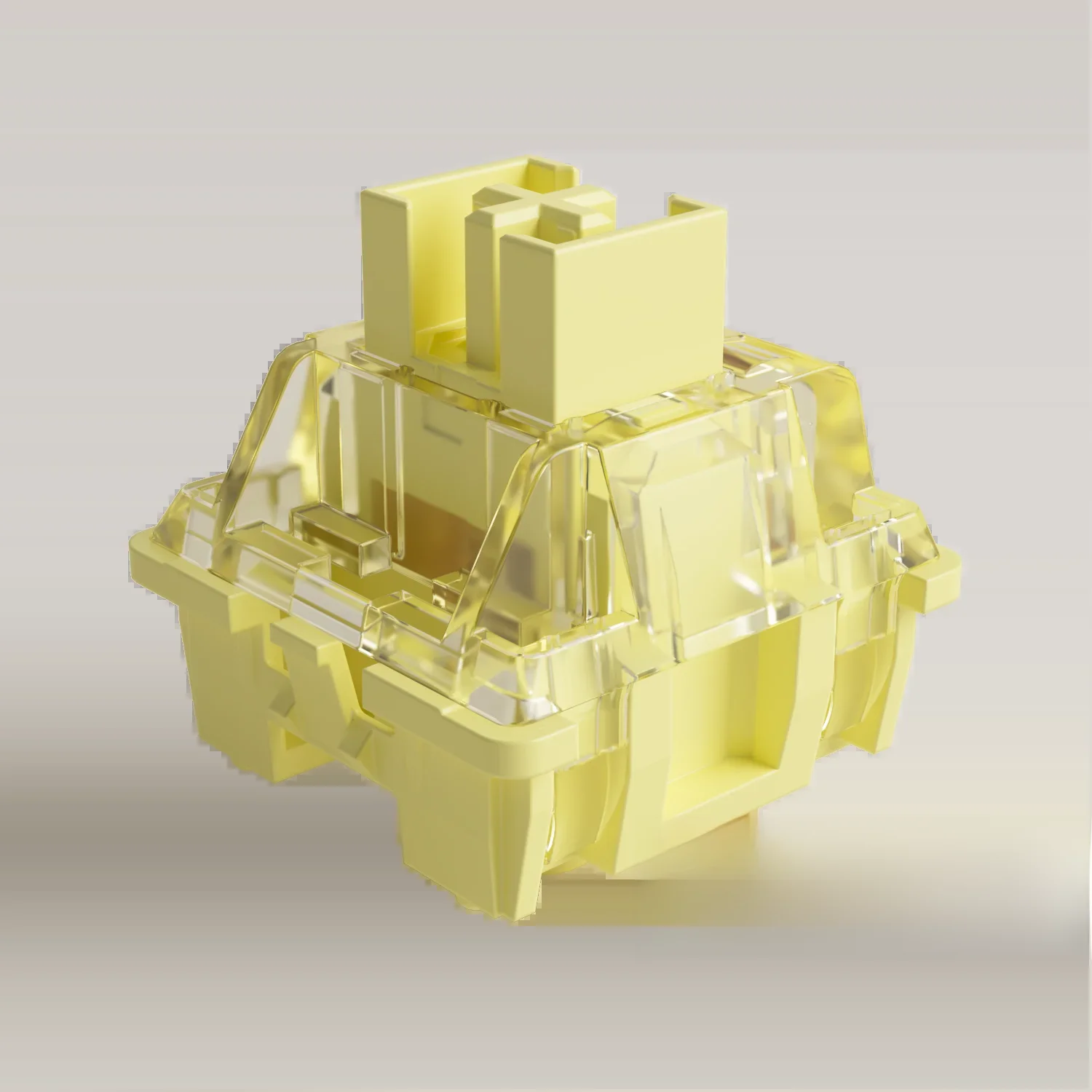 Akko V3 Cream Yellow Pro Switch 5-pinowy przełącznik liniowy 50gf z pyłoszczelnym trzonkiem kompatybilny z klawiaturą mechaniczną MX (45 szt.) — zdjęcie produktu 7