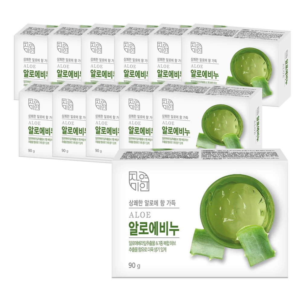 Mugunghwa natural beauty Aoe soap 100gX 12 pieces