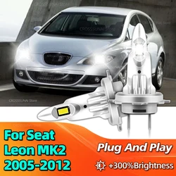 2pcs LED Headlight 180W CANBUS Lights Mini Lamp CSP Wireless Car Bulb For Seat Leon MK2 2005 2006 2007 2008 2009 2010 2011 2012