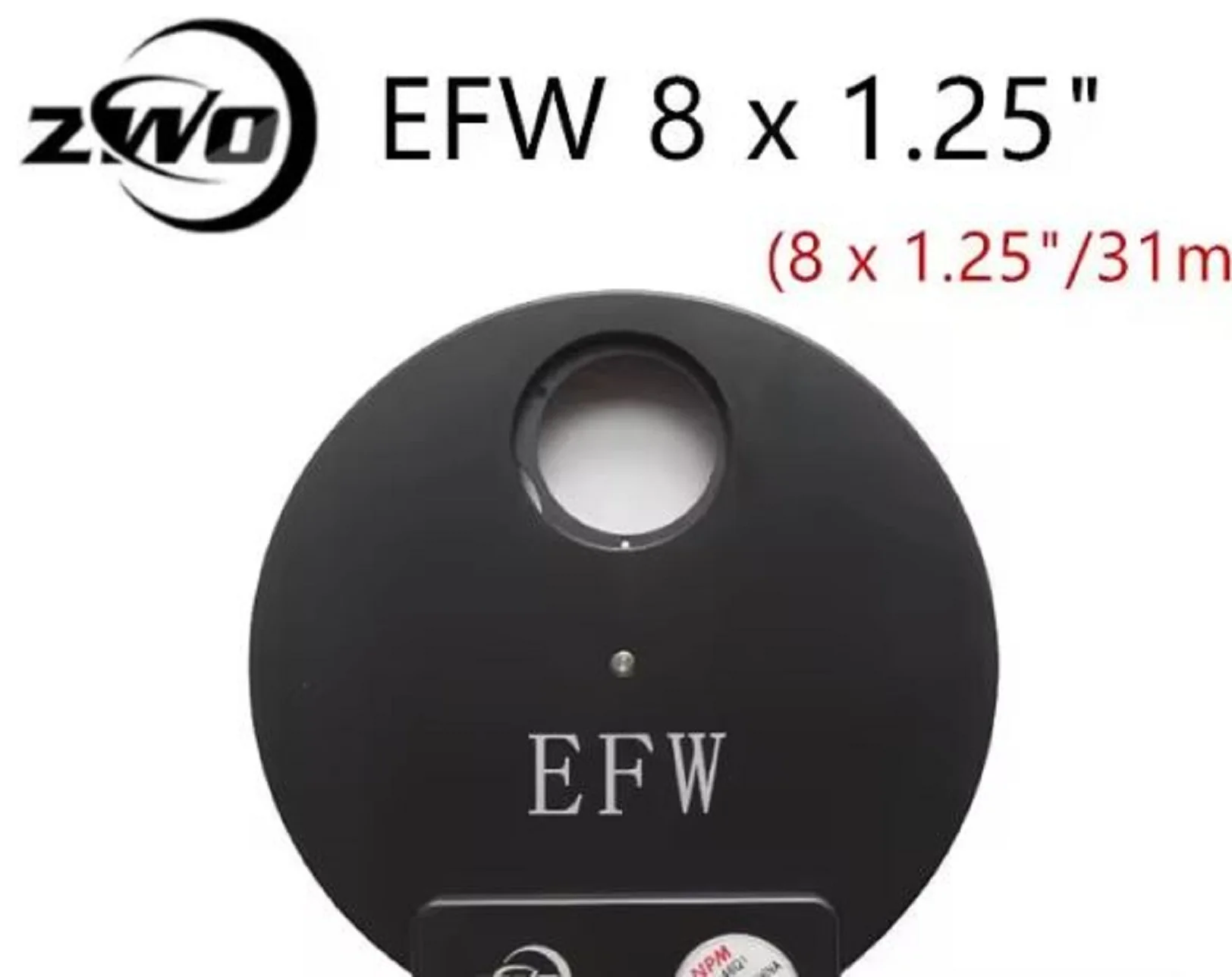 

Отличное электронное 8-позиционное колесо ZWO EFW (8 X 1,25 дюйма/31 мм) ZWO Electronic — размер 1,25 дюйма/31 мм