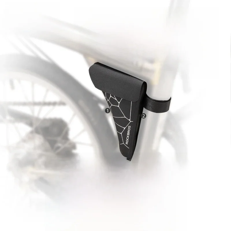 AliExpress ROCKBROS Bicycle Triangular Bag For Brompton Folding Bike Crossbar Hanging Bag Waterproof Storage Tool Bag Cycling Equipment
