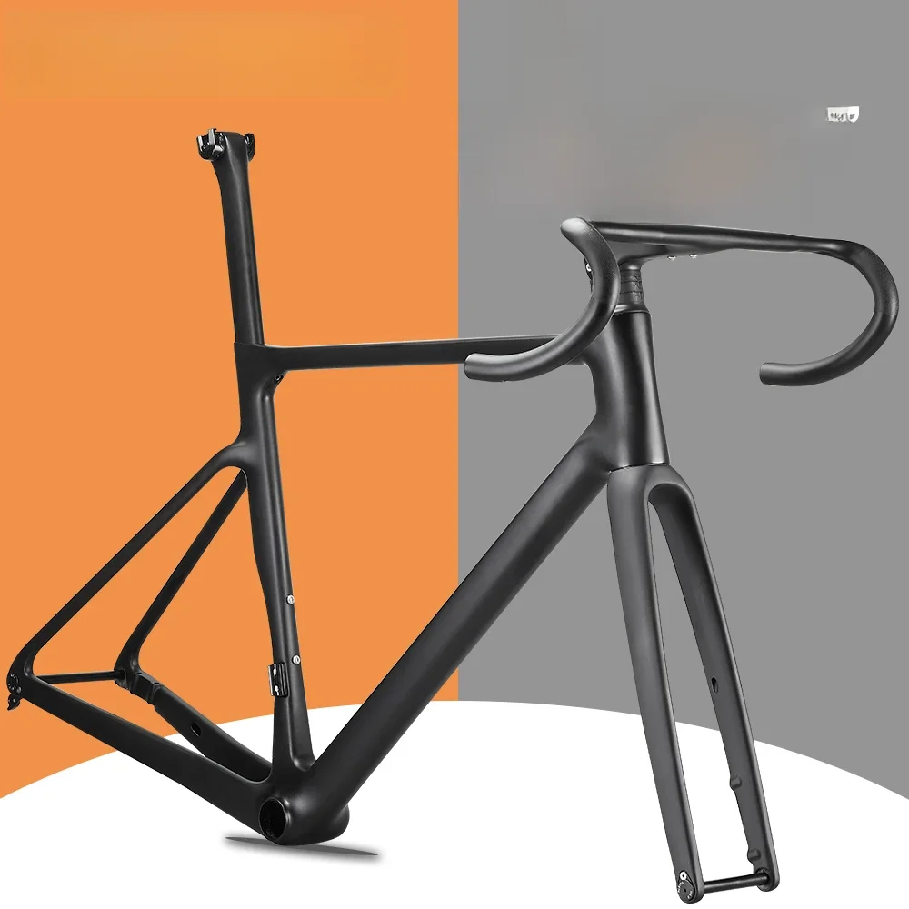 AliExpress Airwolf AIRWOLF 2023 Carbon Road Frame Disc Brake 997g Max 700*38C Road Bicycle Frameset Full Internal Cable