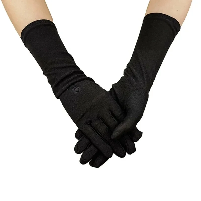 Gants à main élastiques extensibles, manches protection gants ethniques pour femmes arabes, accessoires gants