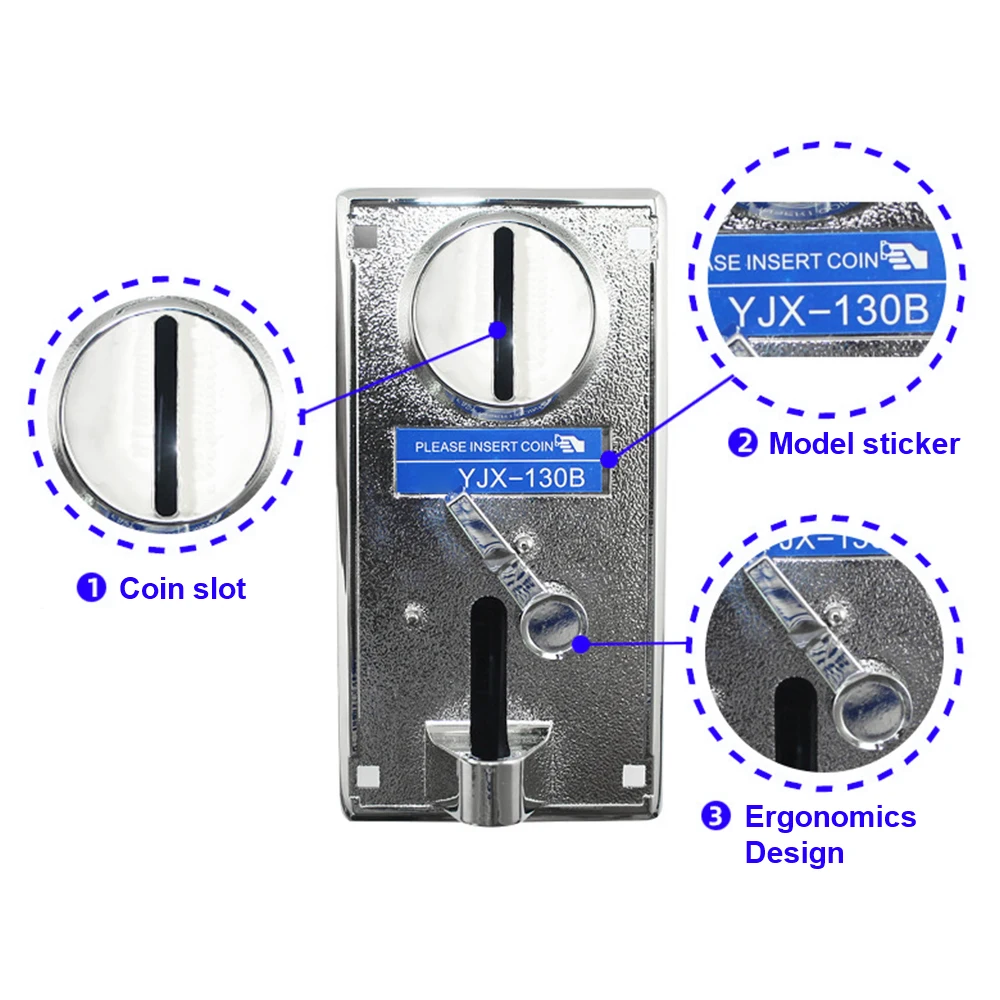 

YJX-130B Coin Acceptor Comparable Acceptor Arcade Parts For Vending Machine /Coin Laundromat Massage Chair