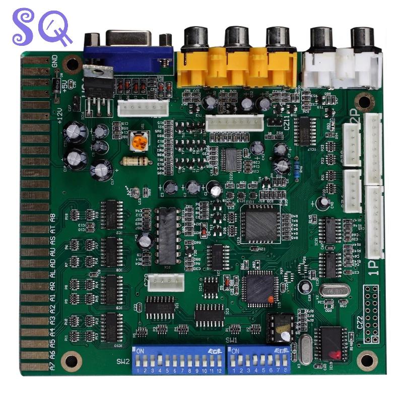 TWE MGCD Arcade Racing Game Converter Board, PS3 to JAMMA Racing Cabinet, Coin Operated, Credit Control PCB Board for PS3