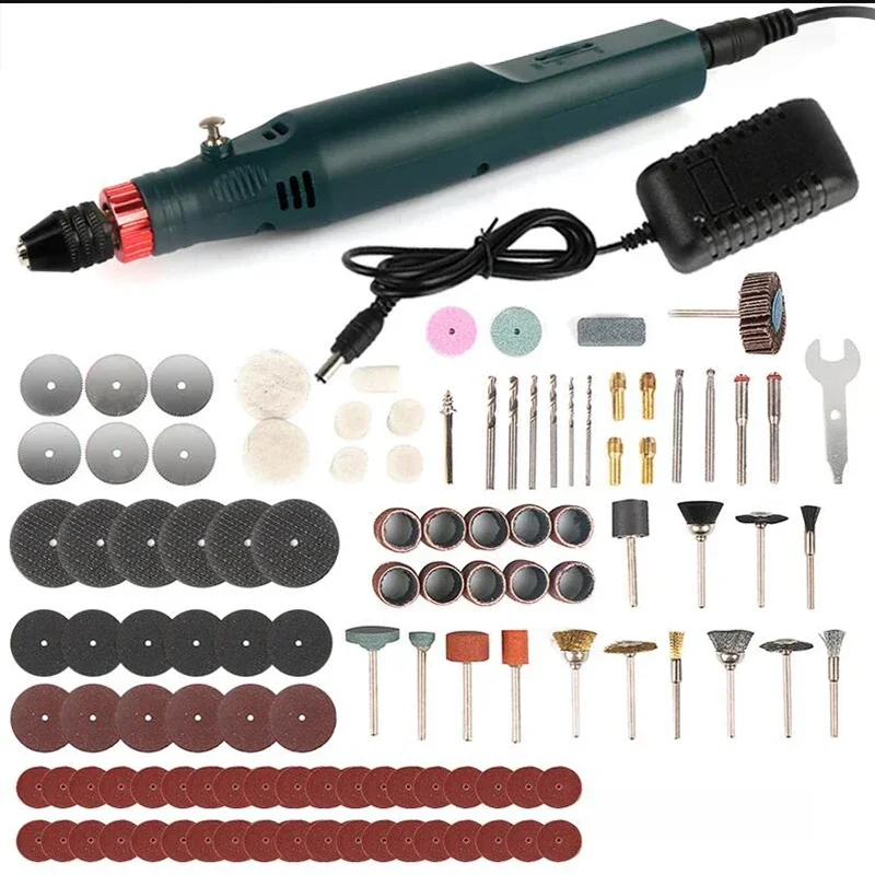 12V Mini Electric Drill Stepless Speed Handheld Rotary Tool Dremel Set Drilling Machine Drill Power Tools Engraver Accesorios