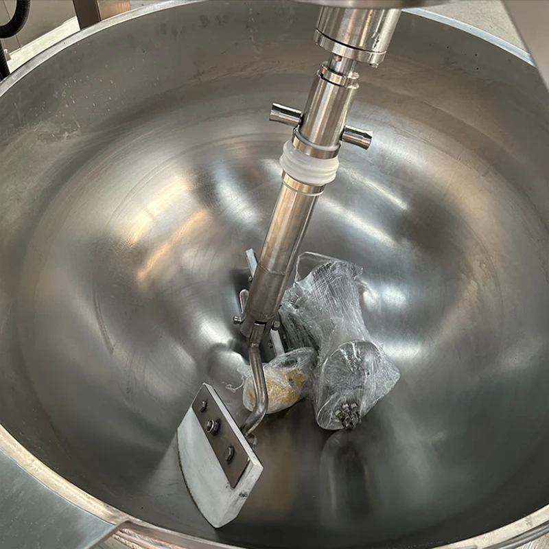 Máquina para freír salsa de ternera y Chile, Wok de Gas, calefacción y agitación semiautomática, hilo de carne multigarra comercial, Wok de agitación