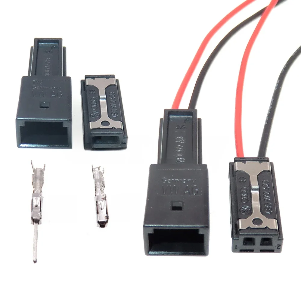 Connecteur électrique audio de circulation automatique, prise de câble automobile, adaptateur de voiture, 1 jeu, 2P, 4B0972623, 8E0972763