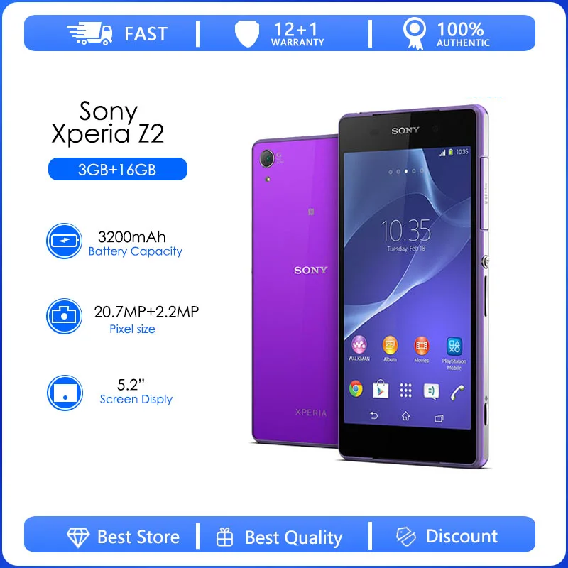 sony xperia z2 d6503 android celular desbloqueado original 20mp 52 3g wifi 01