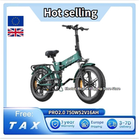 PRO2.0 Folding Electric Bicycle 750W Power Motor 52V16Ah Battery Hydraulic Brake 75NM Torque Thumb Accelerator Electric Bicycle