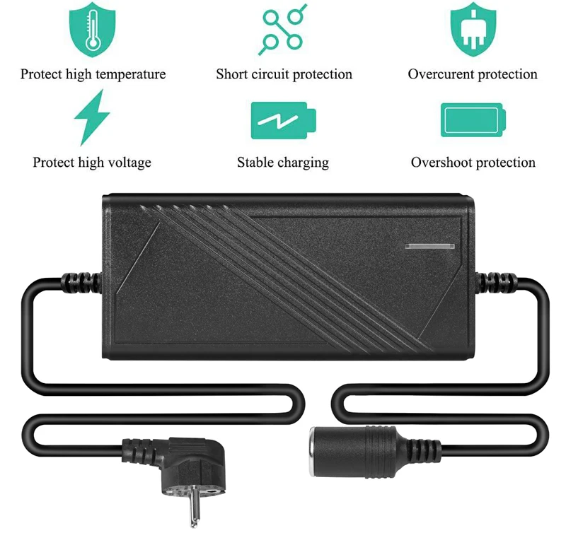 AC zu DC 110 V/220 V zu 12 V Konverter 20 A 240 W Auto Zigarettenanzünder AC/DC Auto Netzteil für Inflator Auto Kühlschrank – Detail 3