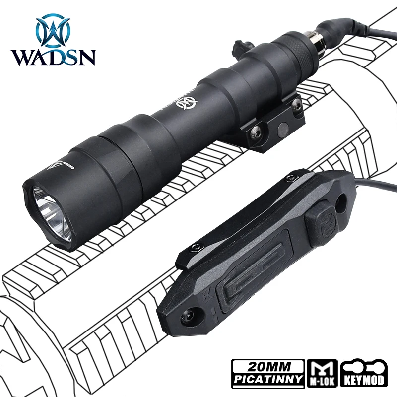 Linterna táctica WADSN M600DF con interruptor de presión Airsoft - imagen 2