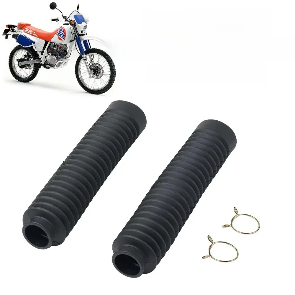 Akcesoria motocyklowe do Honda XLR125 XLR200 XLR 125 XLR 200 1993-1995 Gumowa osłona przedniego widelca Zestaw osłon przeciwwstrząsowych Zestaw podkładek — zdjęcie 2