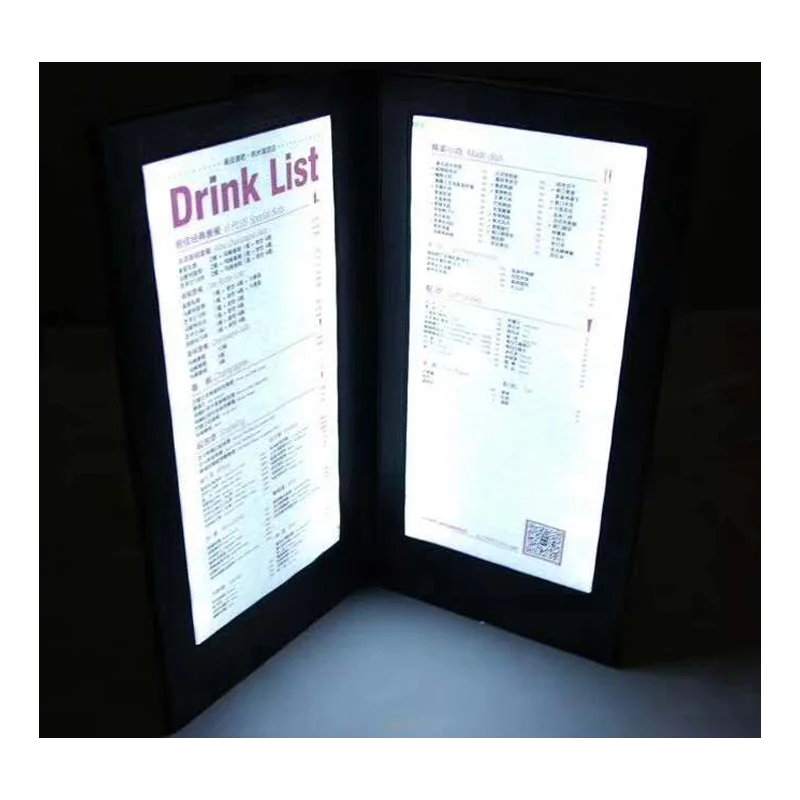 

20PCS CUSTOMIZED SIZE LED MENU