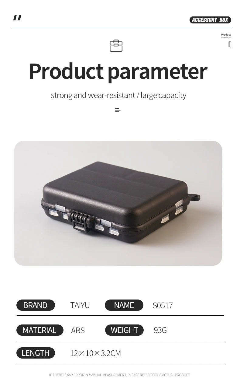 TAIYU Tragbare Angelbox Mini-Aufbewahrungsbox für Karpfenangelzubehör Haken Köder Werkzeug Multifunktionale Aufbewahrungsbox – Detail 10