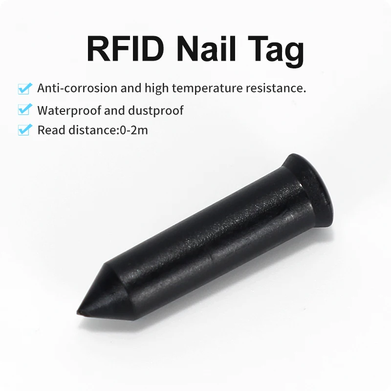 Plastic ABS Passive Waterproof 860-960Mhz Nail UHF RFID Tags for Tree Management