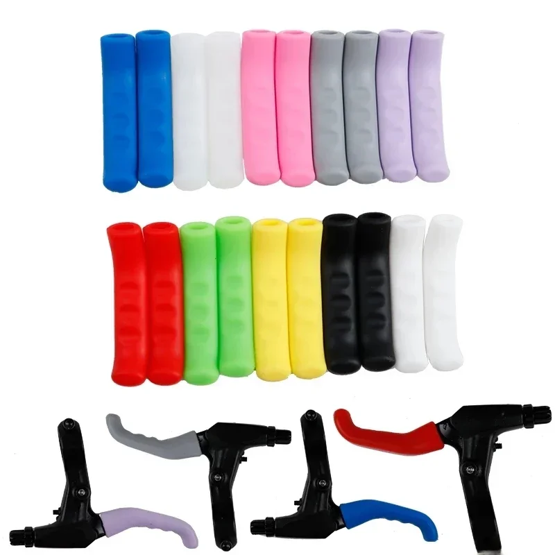 AliExpress 1 Pair Silicone Bicycle Lever Grips Protectors Anti-Skid Bike Brake Lever Handle Sleeve MTB Bike